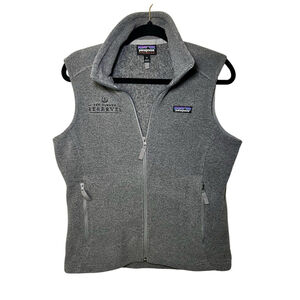 Women’s Patagonia Synchilla Fleece Vest featuring unique Ted Turner logo Medium